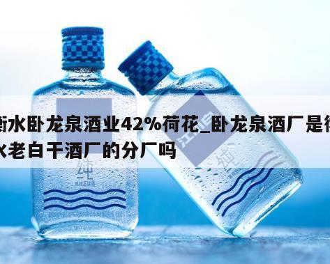 衡水卧龙泉酒业42%荷花_卧龙泉酒厂是衡水老白干酒厂的分厂吗